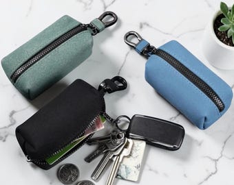 Mini Suede Key Wallet – Compact Stylish Everyday Carry