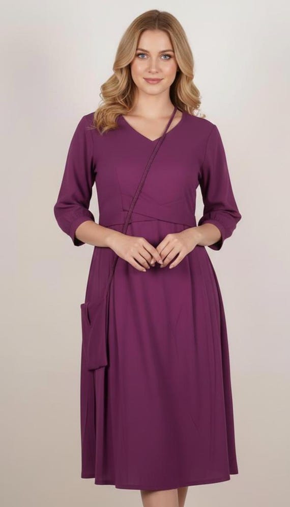 sachin and babi light blue dress Midi Dresses in Womens Dresses | Purple main image 1