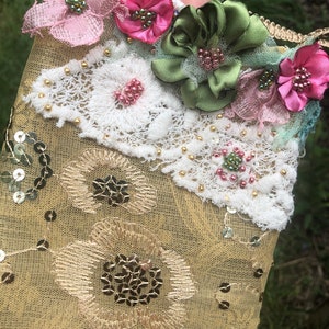 Victorian fairytale lace chabby purse