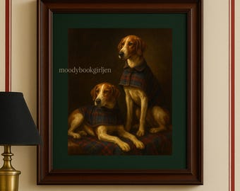Ralph Lauren Inspired Equestrian Dog Portrait | Moody Old Money