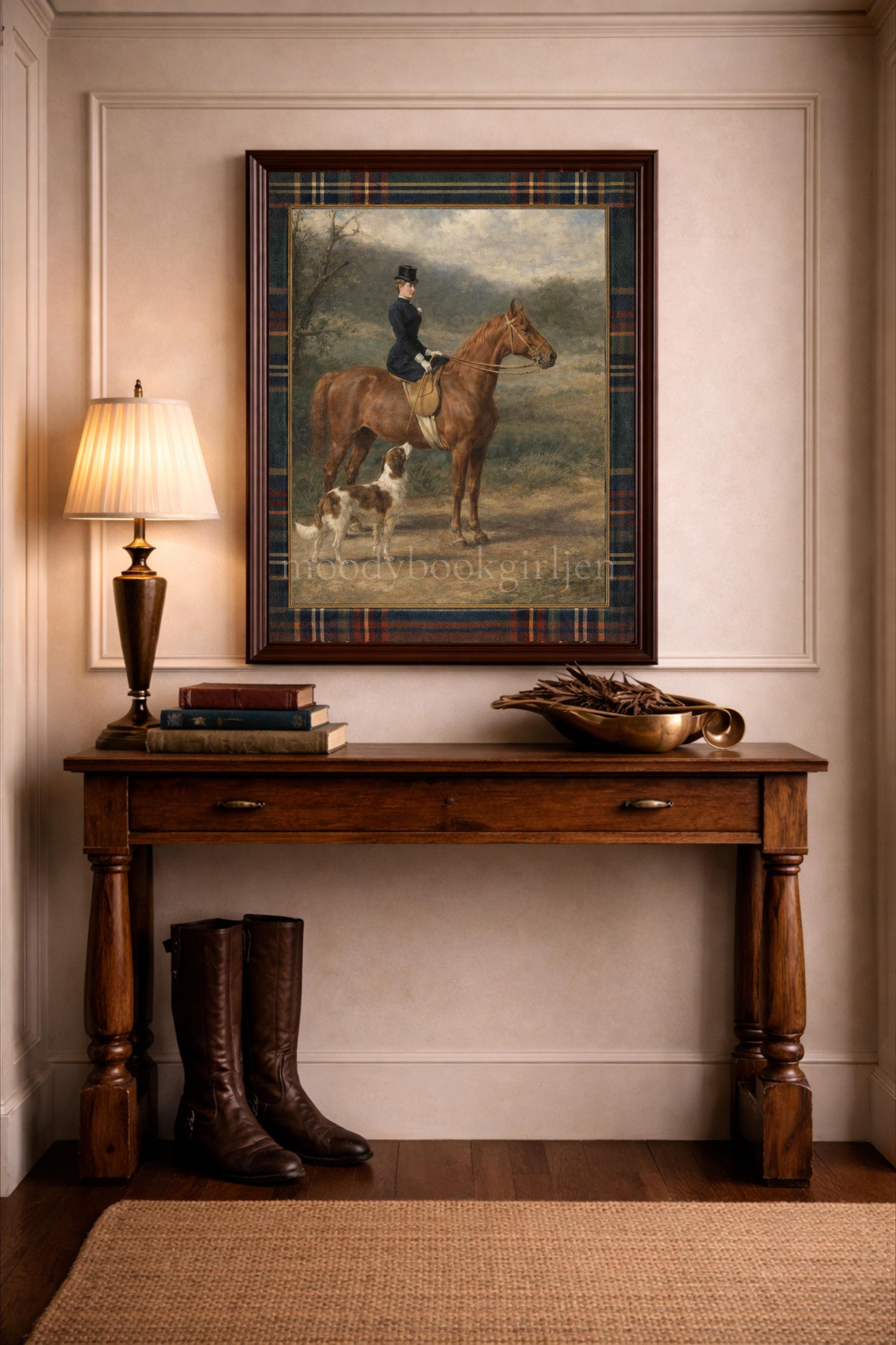 Equestrian Wall Art Set of 3 Prints, Ralph Lauren Style Decor
