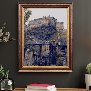 Scotland castle Edinburgh autumn cozy architecture digital download