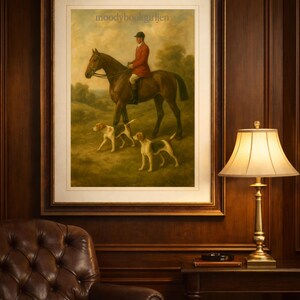 Equestrian English Scene Print | British Countryside | British Country Club (Digital Download) image 7