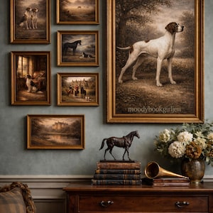 Ralph Lauren Style Hunting Dog Gallery Wall | Equestrian Library