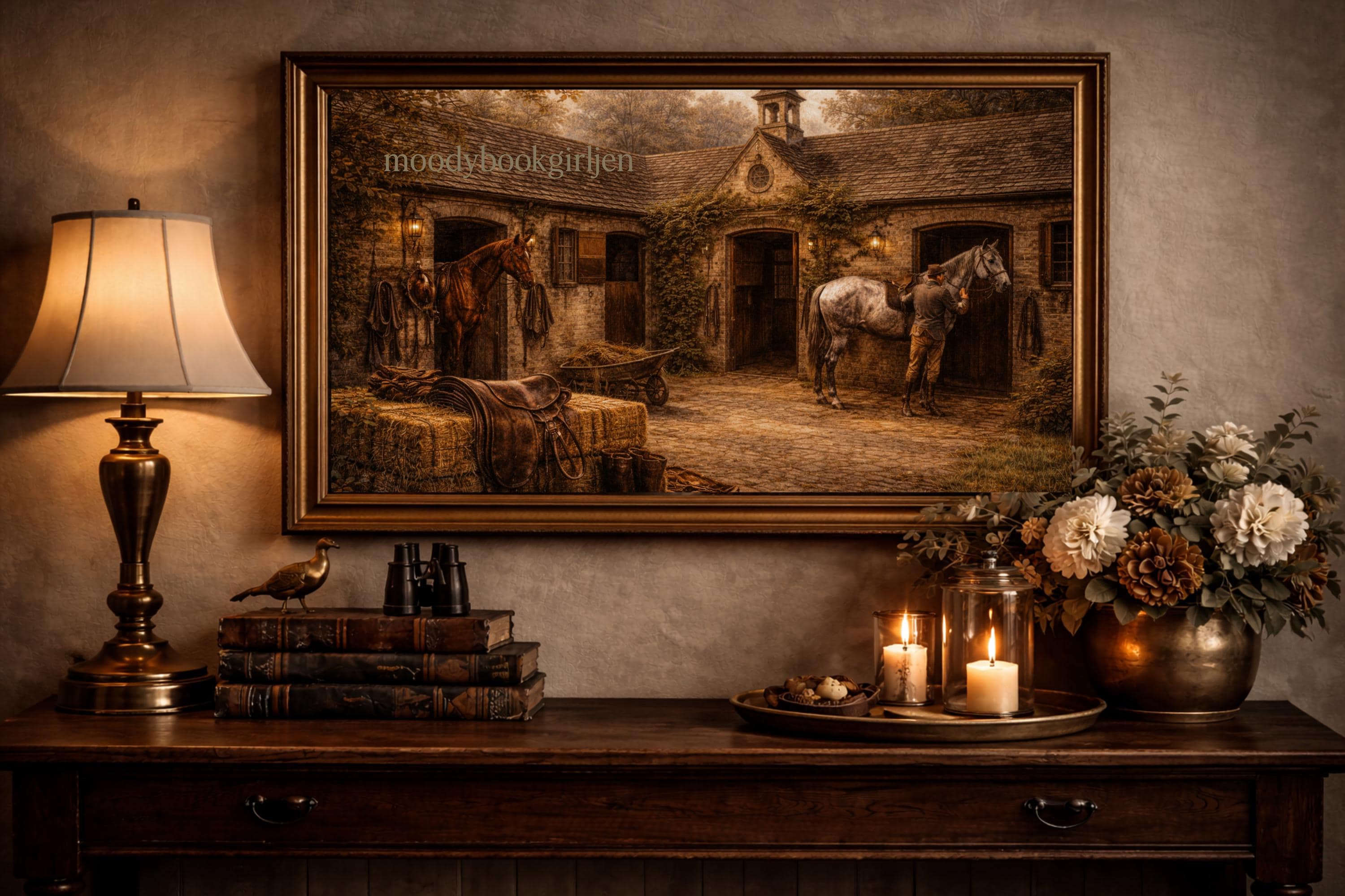Ralph Lauren Style Hunting Dog Gallery Wall | Equestrian Library