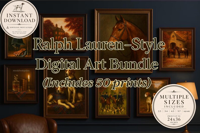 Ralph Lauren Style Digital Art Bundle (the Complete Collection- 50 ...