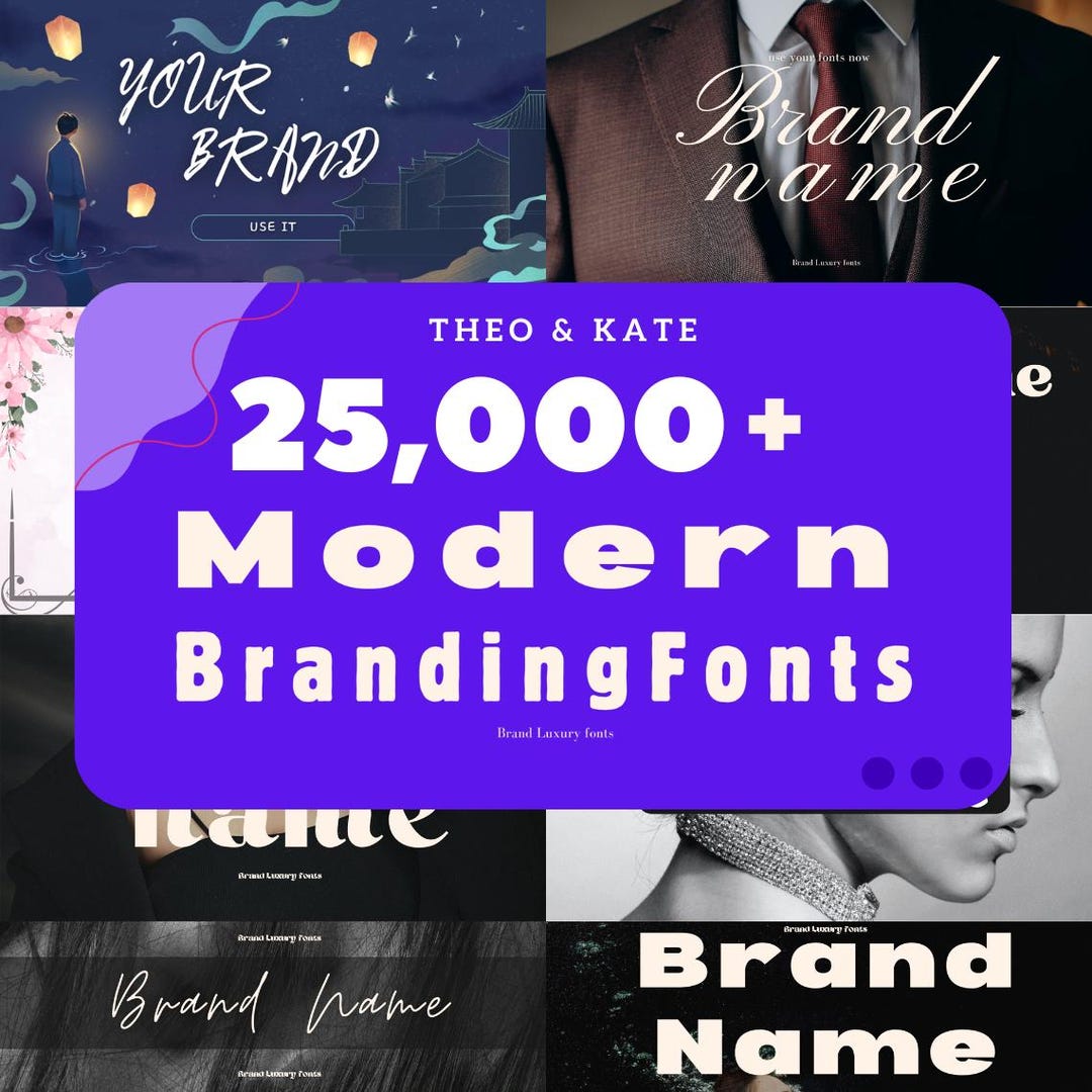 25000 Modern Branding Fonts Bundle Mega All in One : Elegant Serif ...