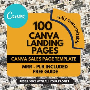 Plantillas web de Canva, Plantillas de páginas de destino de Canva: Más de 100 diseños de alta conversión (Descarga digital)