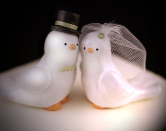 Custom Dove Wedding Cake Topper - Personalized