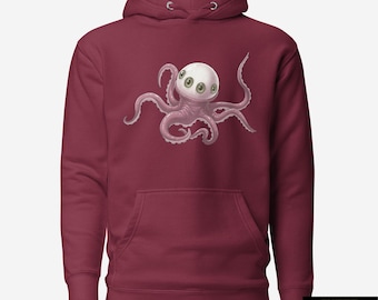 Sudadera con capucha de mosquito ocular / Inspirada en la Tierra alienígena / Sudadera con capucha de criatura T. Ocellus / Sudadera con capucha de globo ocular espeluznante y adorable