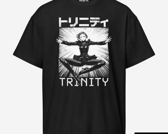Camiseta de manga urbana Trinity / Camiseta gráfica extragrande / Camiseta inspirada en el anime Matrix