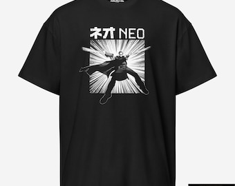 Camiseta de estilo urbano neomanga / Camiseta con gráficos extragrandes / Camiseta inspirada en el anime Matrix
