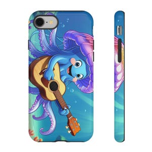 Playful Jellyfish Phone Case, Cute Ocean Design, Marine Life Gift, Summer Vibes, Kids Accessories, Beach Lover Present