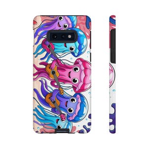 Cute Jellyfish Phone Case, Ocean Lover Gift, Kawaii Art Mobile Cover, Fun Jellyfish Design, Unique Phone Accessories