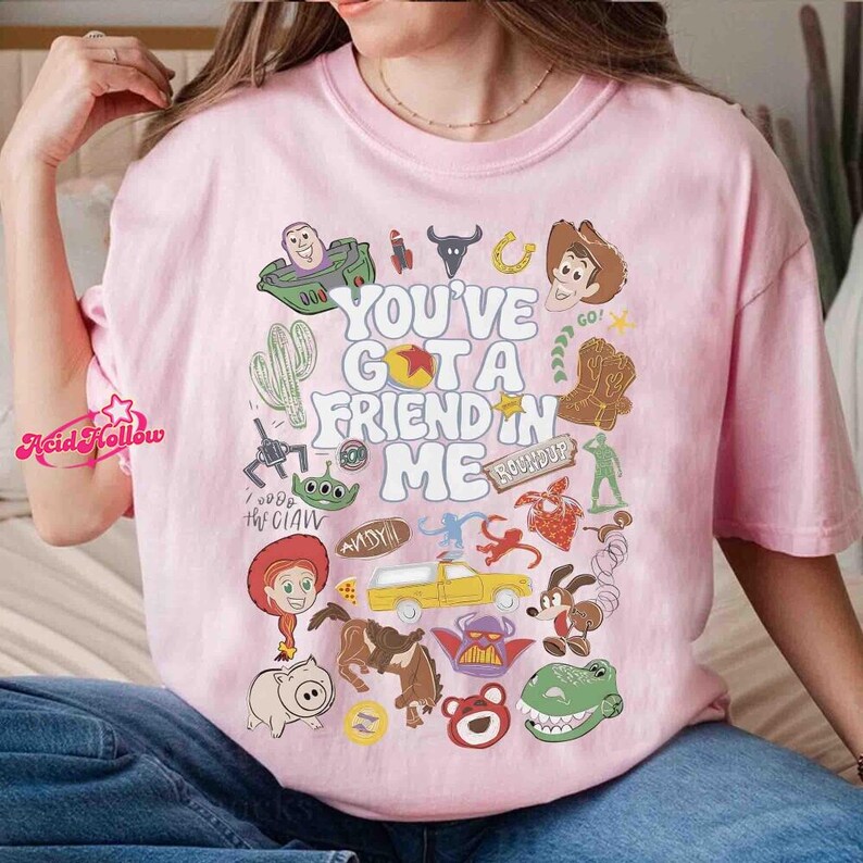 Comfort Colors Toy Story 5 You've Got A Friend In Me Shirt, Walt DisneyWorld Toy Story Tee, Family Matching 2026 Tee, Toy Story Land image 4