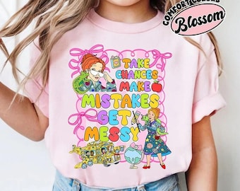 Comfort Colors® Take Chances Make Mistakes Get Messy Preppy School Shirt, The Magic School Bus, Miss Frizzle Teacher Shirt, Back To School