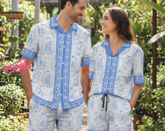 Disneyland Mickey Coquette Bow Hawaiian Shirt, Disneyland Castle Vacation, Disneyland Family Trip Shirt, Cartoon Movie Summer Hawaiian Shirt