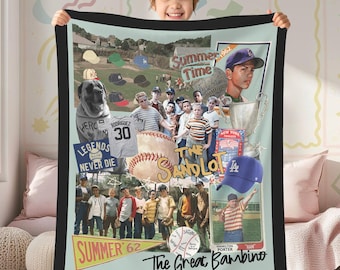 The Sandlot Fleece Blanket, Legends Never Die Blanket, Baseball Squad Crew, Vintage Movie Blanket, Baseball Team Blanket, Sandlot Baseball