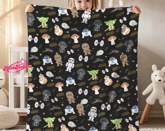 Starwars Fleece Blanket, Darth Vader Blanket, Galaxy's Edge Starwars Blanket, Disneyland Christmas Decor Birthday Gifts, Xmas Gifts