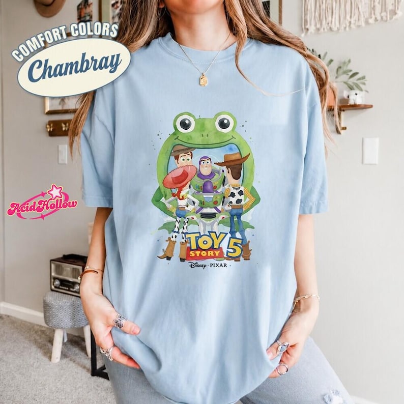 Disneyland Pixar Toy Story 5 T-shirt, You've Got A Friend In Me Shirt, Toy Story Characters Tee, Woody Buzz Jessie, Family Matching Trip image 2