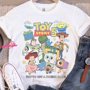 Comfort Colors Toy Story 5 You've Got A Friend In Me Shirt, Disneyland World Toy Story Tee, Toy Story Disneyland Family Matching 2026 Tee image 1