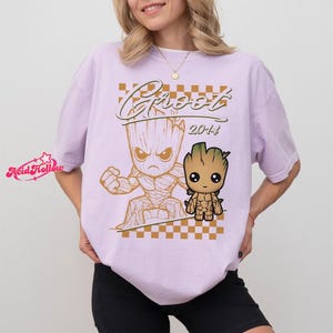 Retro Avengers Disneyland Marvel Shirt, Spiderman Iron Man Signature Birthday Boy, Birthday Girl, Marvel Family Group Matching Tee. image 4