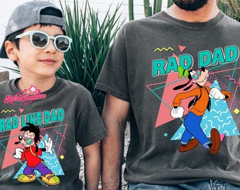 Comfort Colors Disneyland Goofy And Max Goofy Shirt, Rad Dad And Rad Like Dad shirt, Disneyland Dad And Son Shirt, Disneyworld Fathers Day