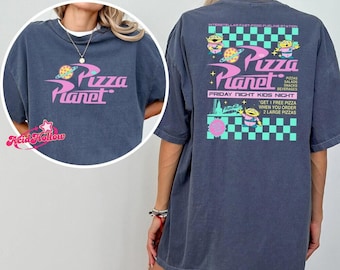 Pizza Planet Checkered Toy Story Shirt, Comfort Colors Disneyland Aliens Tee, Family Vacation Outfit