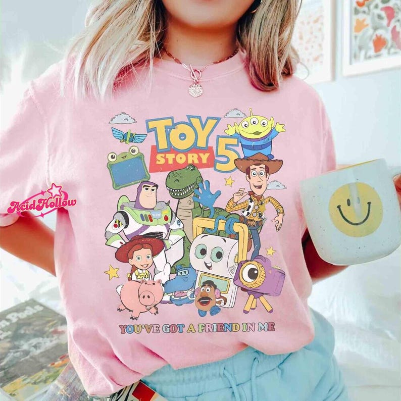 Comfort Colors Toy Story 5 You've Got A Friend In Me Shirt, Disneyland World Toy Story Tee, Toy Story Disneyland Family Matching 2026 Tee image 3