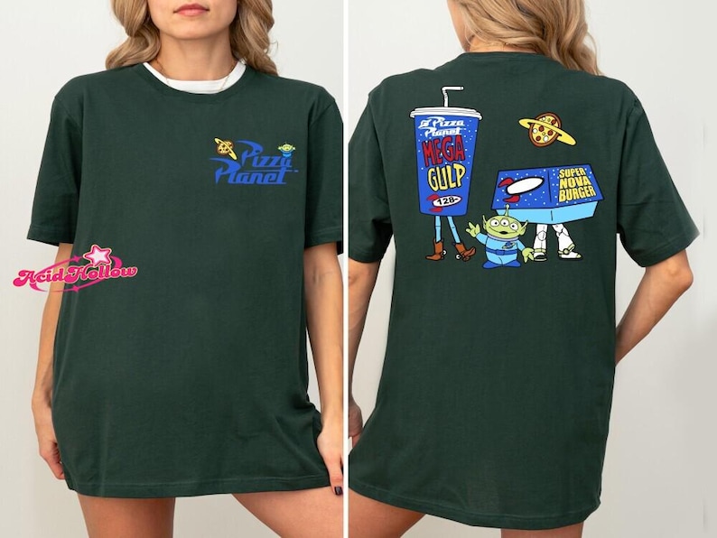 Toy Story Pizza Planet T-Shirt, Disneyland Woody & Buzz Lightyear Shirt, Infinity And Beyond Shirt, Disneyland Vacation Sweatshirt image 4