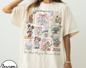 Vintage Mickey Disneyworld Comfort Colors Shirt, Retro Mickey And Friends Shirts, Walt Disneyworld Tee, Disneyland 2026 Vacation Trip Tee