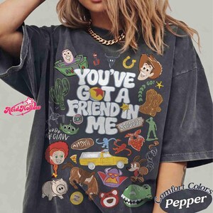 Comfort Colors Toy Story 5 You've Got A Friend In Me Shirt, Walt DisneyWorld Toy Story Tee, Family Matching 2026 Tee, Toy Story Land image 2