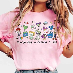 Retro Comfort Colors Toy Story 5 You've Got A Friend In Me Shirt, WDW Buzz Woody Rex Lilypad Smarty Pants Tee, Disneyland Family Shirt image 4