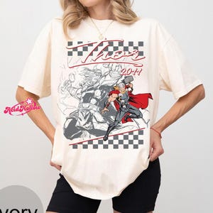 Retro Avengers Disneyland Marvel Shirt, Spiderman Iron Man Signature Birthday Boy, Birthday Girl, Marvel Family Group Matching Tee. image 2