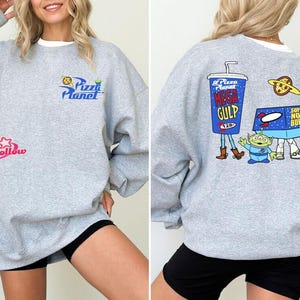 Toy Story Pizza Planet T-Shirt, Disneyland Woody & Buzz Lightyear Shirt, Infinity And Beyond Shirt, Disneyland Vacation Sweatshirt image 2