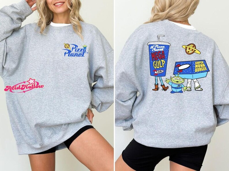 Toy Story Pizza Planet T-Shirt, Disneyland Woody & Buzz Lightyear Shirt, Infinity And Beyond Shirt, Disneyland Vacation Sweatshirt image 2