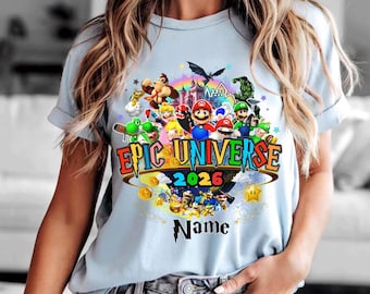 Custom Universal Orlando 2026 Family Vacation Shirts, Personalized Group Matching Shirt, Disneyland Trip Shirt