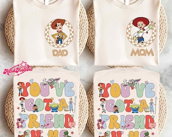 Toy Story Family Matching Shirt, Disneyland Custom Family Trip Shirt, Buzz Lightyear Boy Shirt, Woody Dad T-shirt, Jessie Mom Shirt
