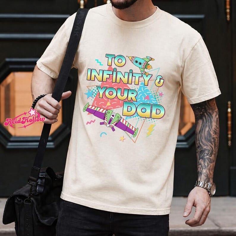 To Infinity and Your Dad Toy Story Father's Day Shirt, Buzz LightYear Dad Shirt, Dad And Dauchter Toy Story Shirt, Fathers Day Gift Shirts zdjęcie 2