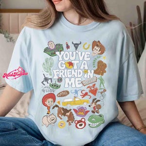 Comfort Colors Toy Story 5 You've Got A Friend In Me Shirt, Walt DisneyWorld Toy Story Tee, Family Matching 2026 Tee, Toy Story Land image 3