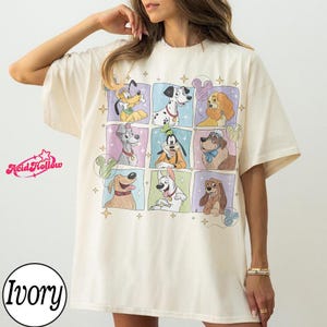 Retro Disneyland Dogs Characters Shirt, Vintage Life is Better With Dogs Tee, Disneyland Dog Mom Shirt, Disneyland Family Dogs Lover Gifts image 2