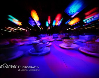 Teacups, In Motion - Fine Art Photography Digital Photo, High-Resolution, Instant Download