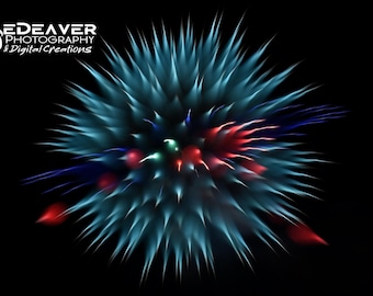 Fireworks! - Fine Art Photography Digital Photo, High-Resolution, Instant Download