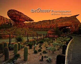 Cars Land - Fine Art Photography Digital Photo, High-Resolution, Instant Download