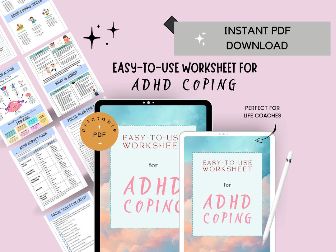 ADHD Coping Skills Worksheet : Printable Worksheet for Focus ...