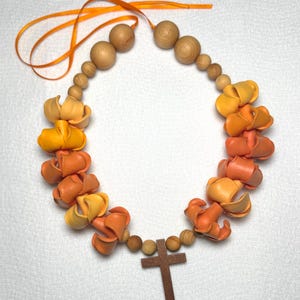 Handcrafted Clay Flower Lei – Pakalana, Puakenikeni, Tuberose