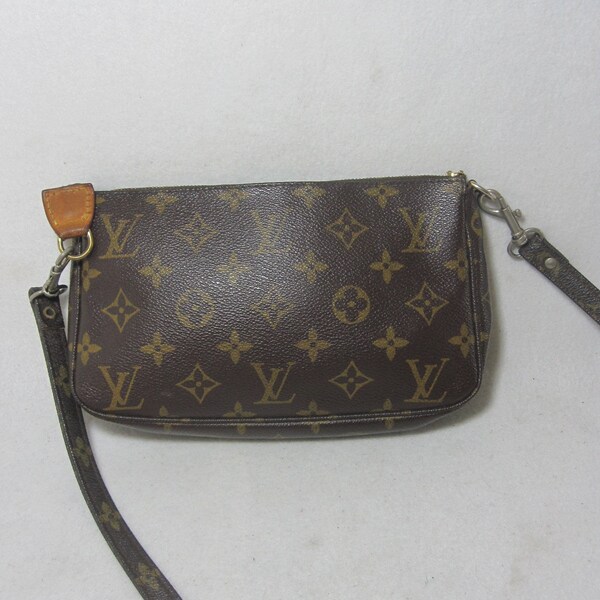 LOUIS VUITTON vintage POCHETTE shoulder monogram handbag made in usa