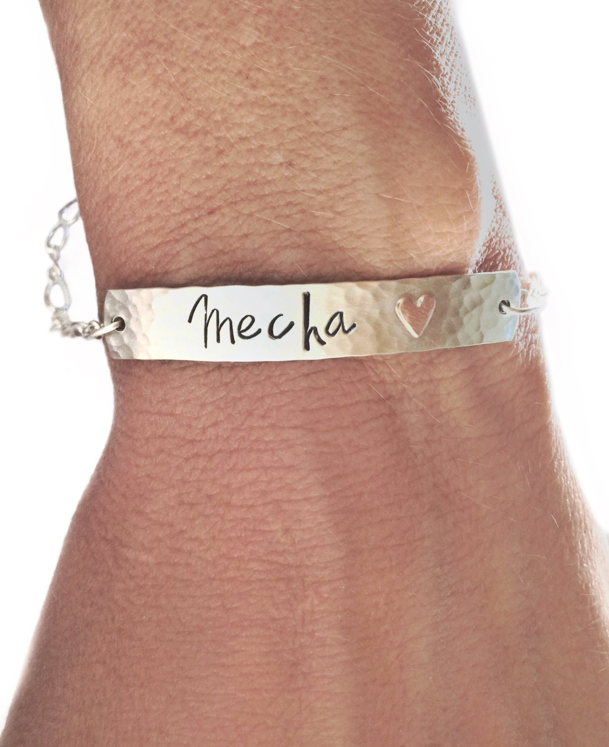 Women's Sterling silver id bracelet name jewelry gift Etsy