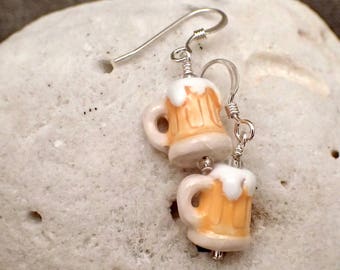 Beer Mug Earrings