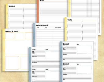 Garden Journal- 8.5"x11" Binder, Letter Size Downloadable PDF